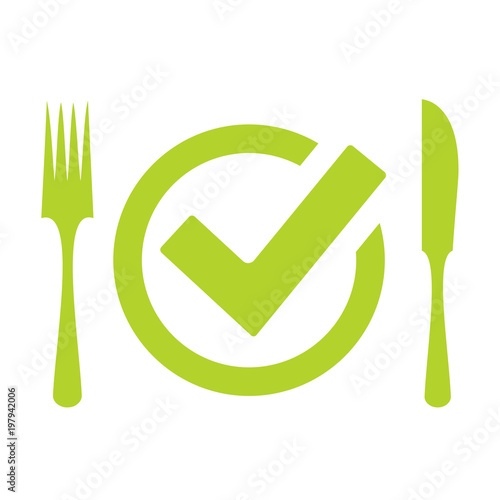 Ready to eat vector icon