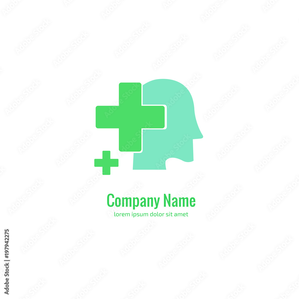 Obraz premium Vector stock logo, abstract medical vector template