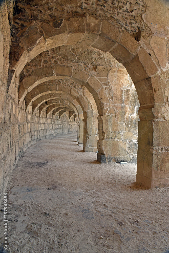 Bogengang arkade in der Arena  antik