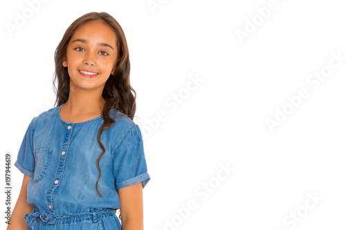 Portrait of a beautiful asian teenage girl.