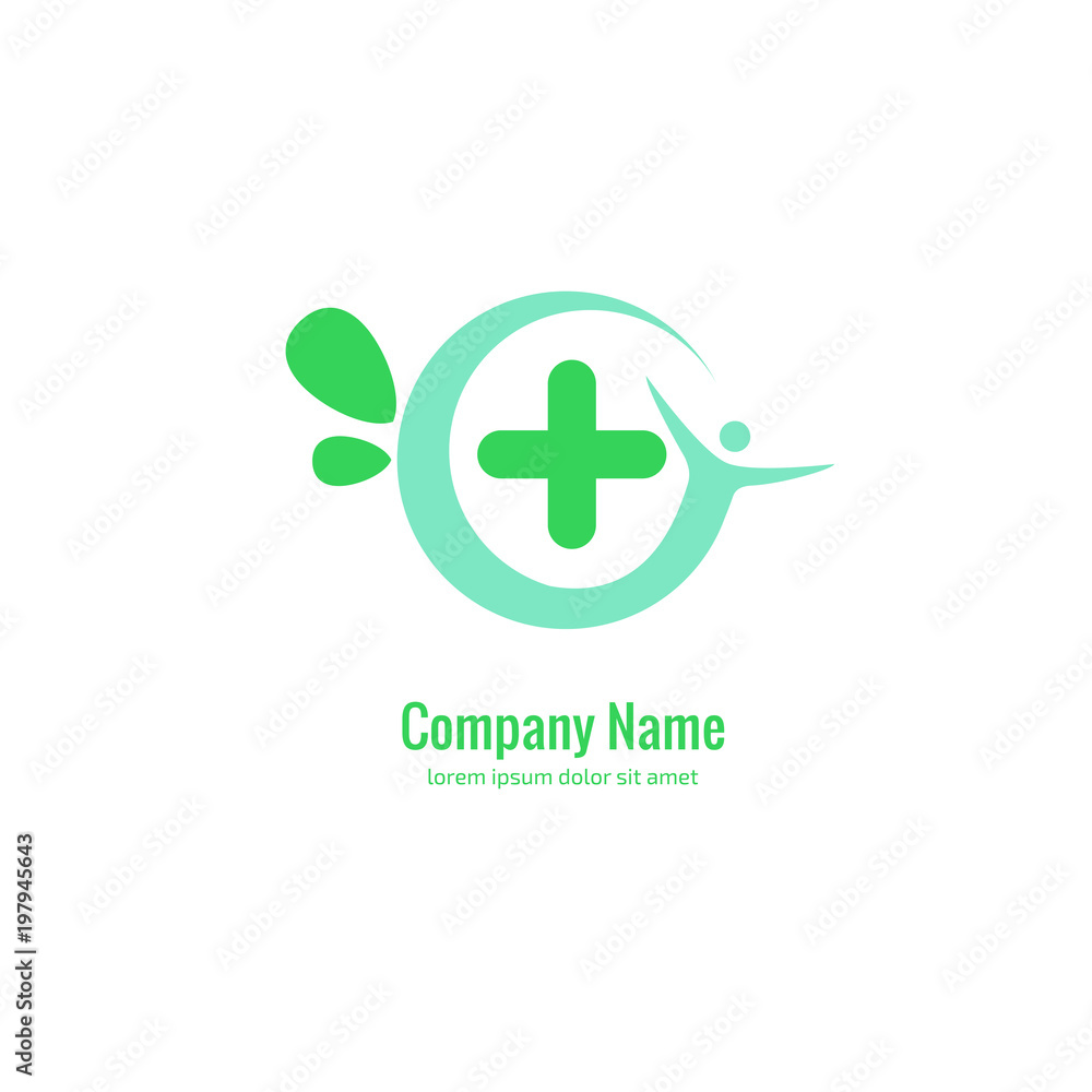 Logo design abstract medical vector template. Illustration design of logotype cross health symbol, people care sign. Logo design abstract medical vector template. Illustration design of logotype cross health symbol, people care sign.