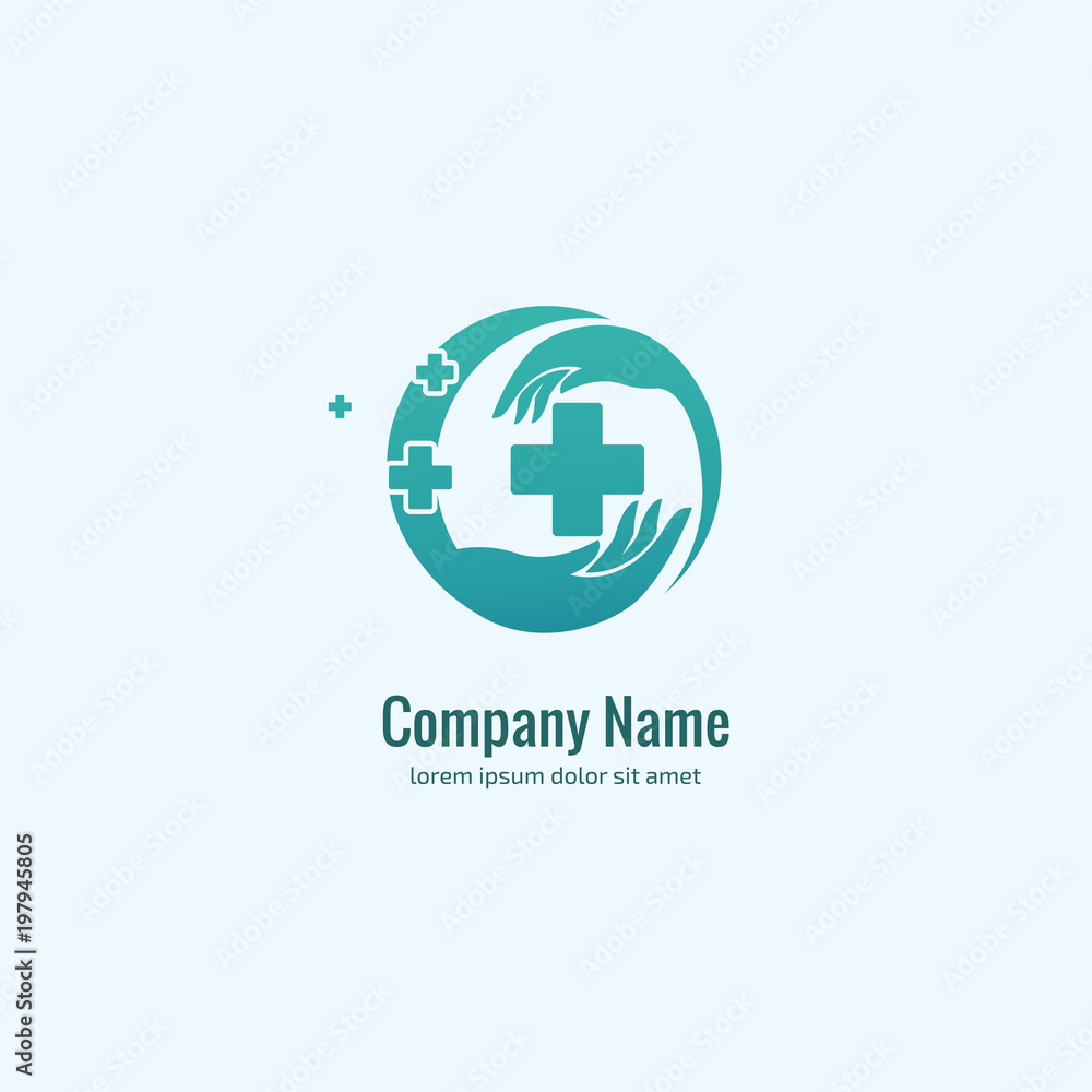 Logo design abstract medical vector template. Illustration design of logotype cross health symbol, people care sign. Logo design abstract medical vector template. Illustration design of logotype cross health symbol, people care sign.