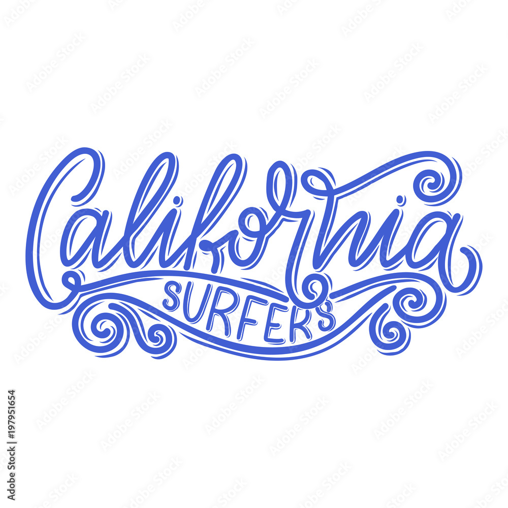 Surf lettering quote for posters, prints, cards. Surfing related textile design. Vintage illustration. Surf lettering quote for posters, prints, cards. Surfing related textile design. Vintage illustration.