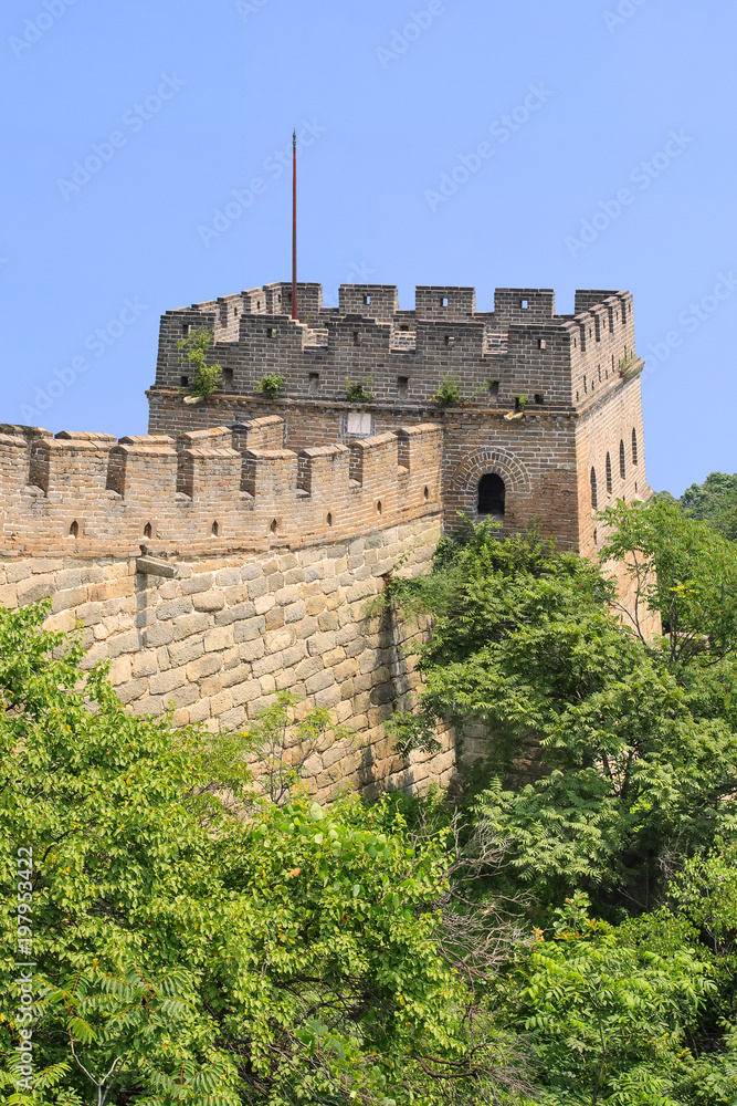 Ruin of a watchtower, Great wall, Beijing, China