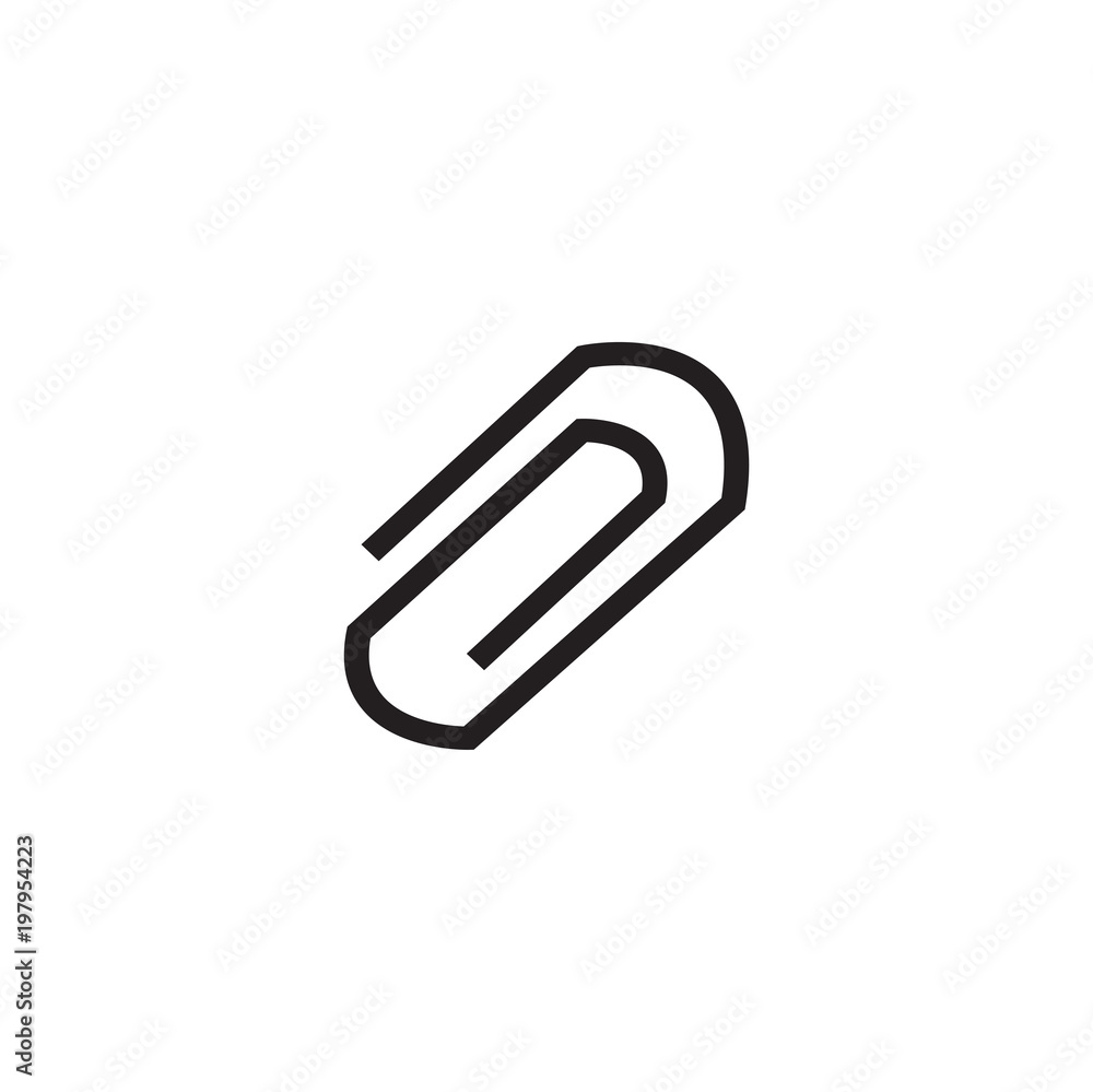 paperclip icon. sign design