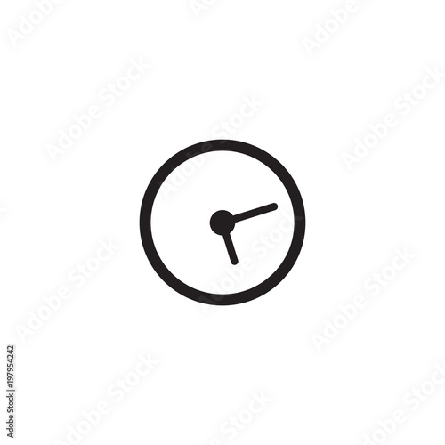 clock icon. sign design
