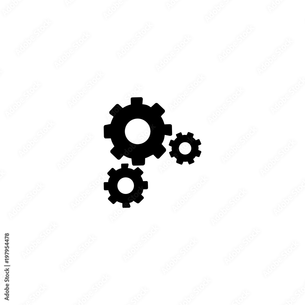 gears icon. sign design gears icon. sign design