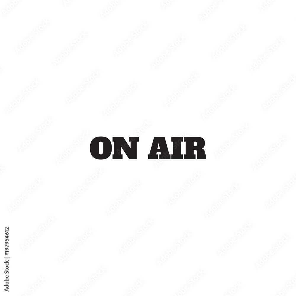 on air icon. sign design
