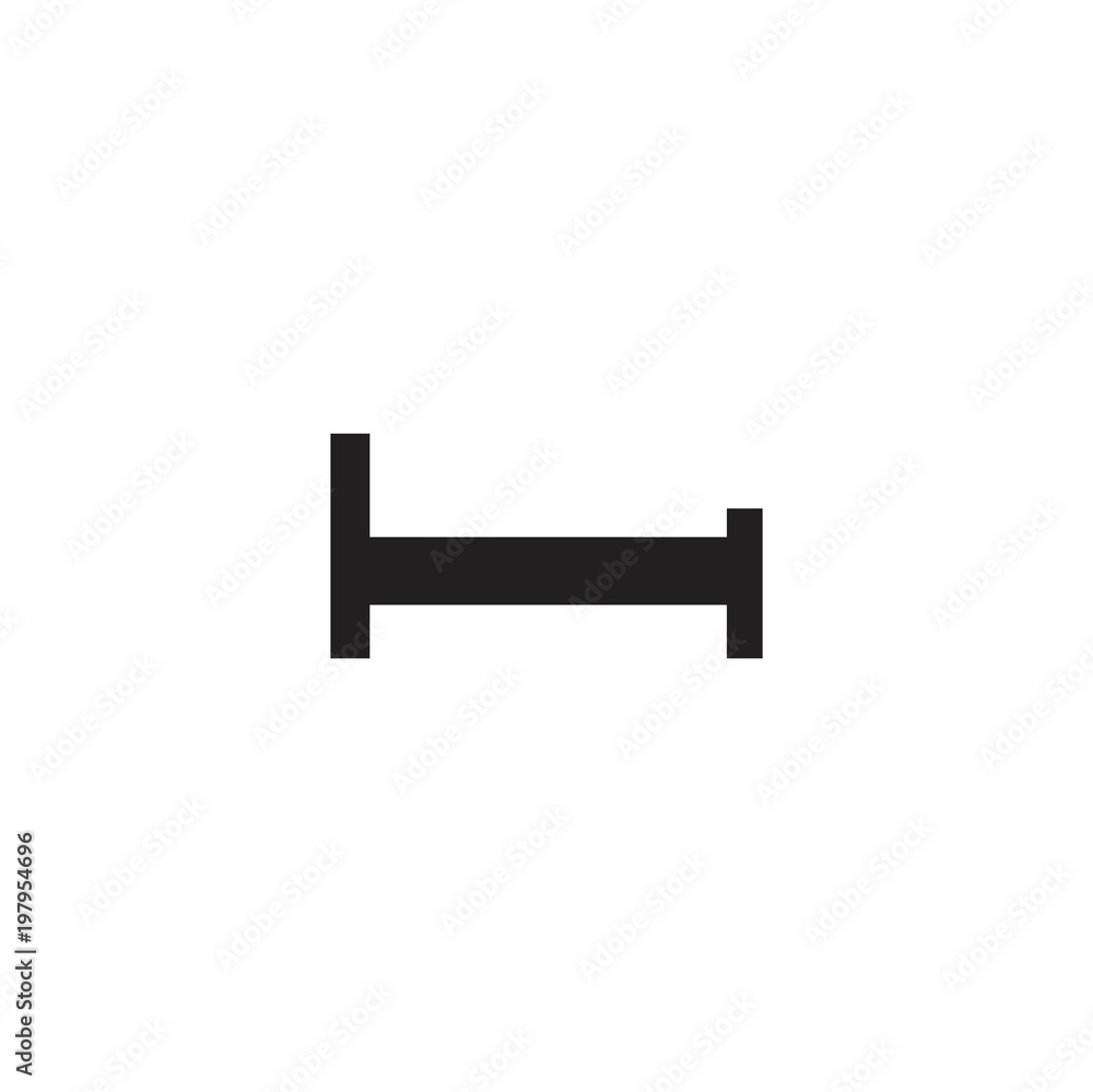 bed icon. sign design bed icon. sign design