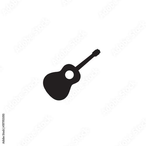 guitar icon. sign design. red background