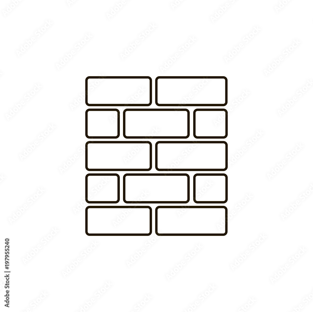 wall icon. sign design wall icon. sign design