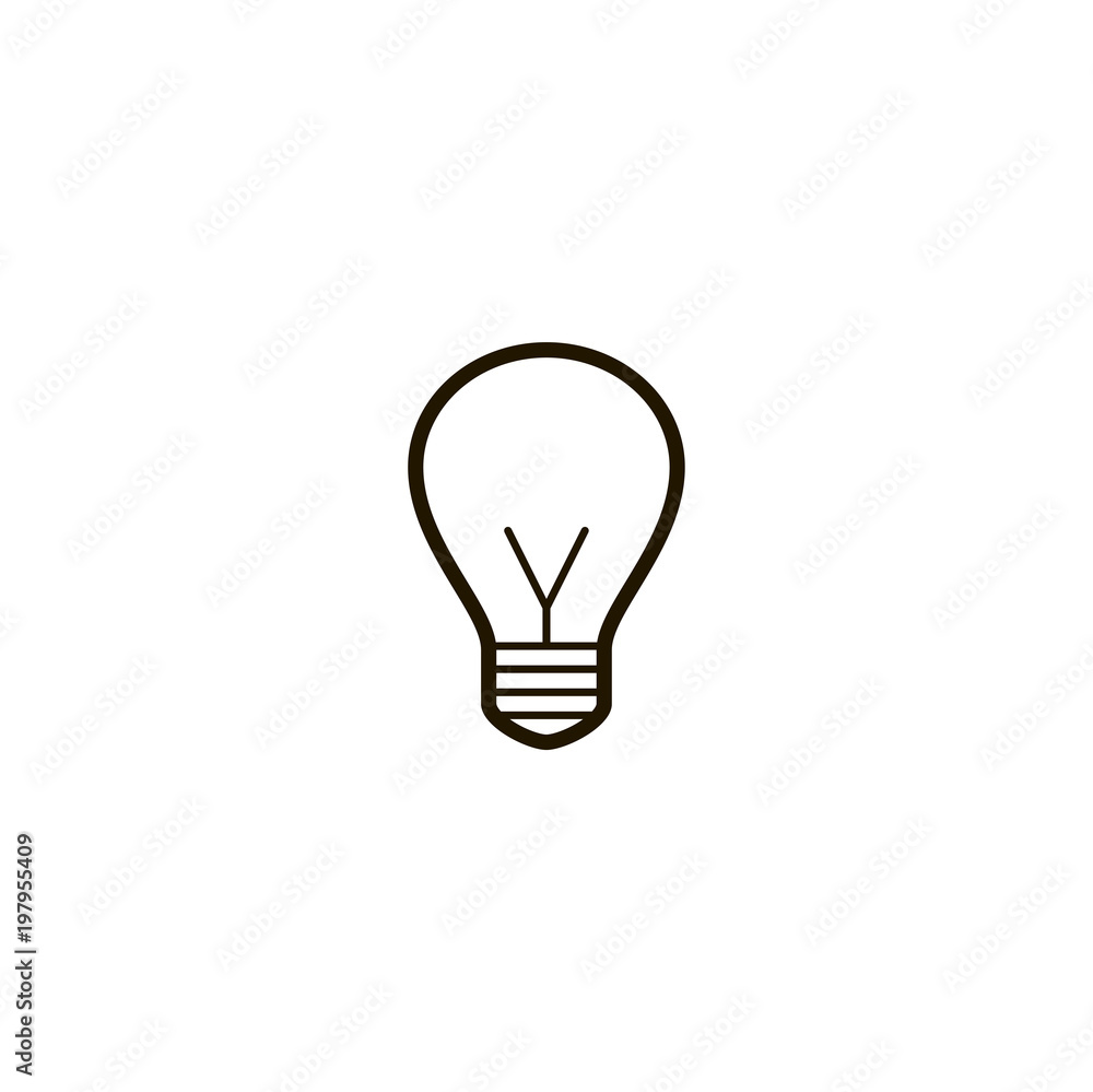 lightbulb icon. sign design lightbulb icon. sign design