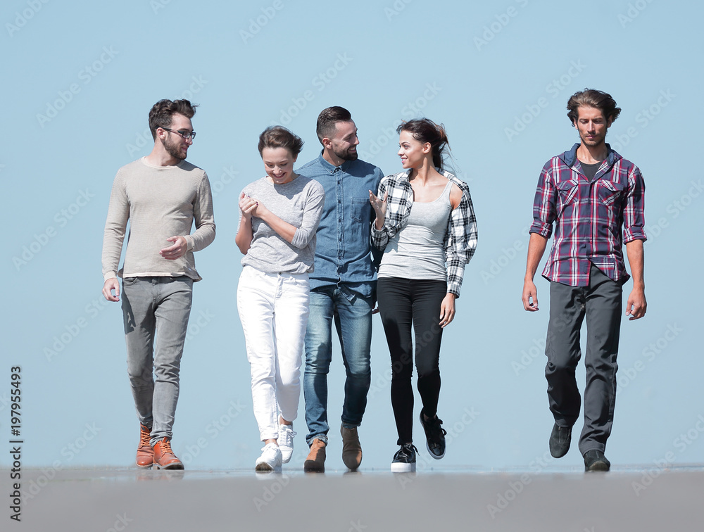 Obraz premium team of creative young people .outdoors