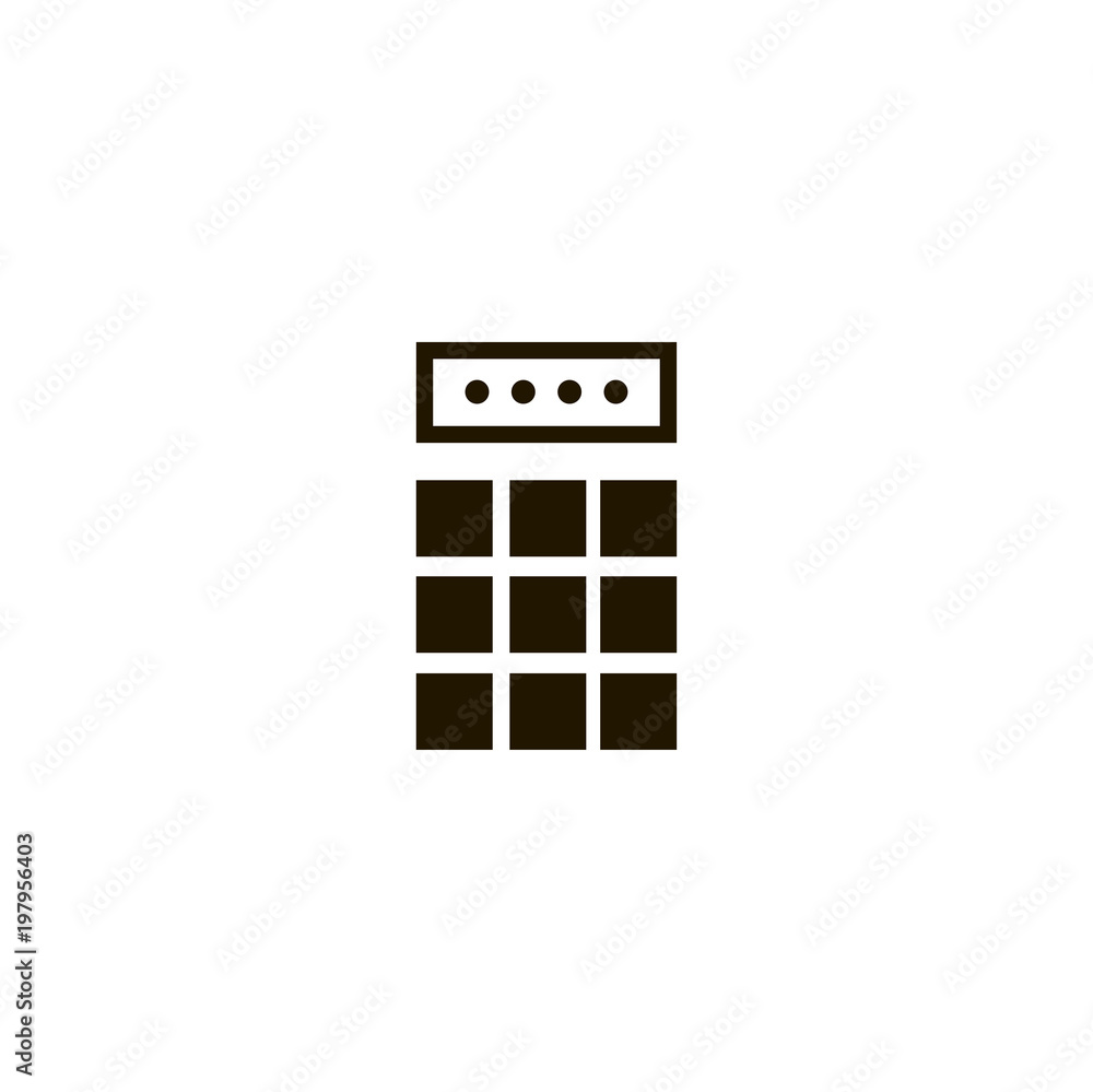 calculator icon. sign design