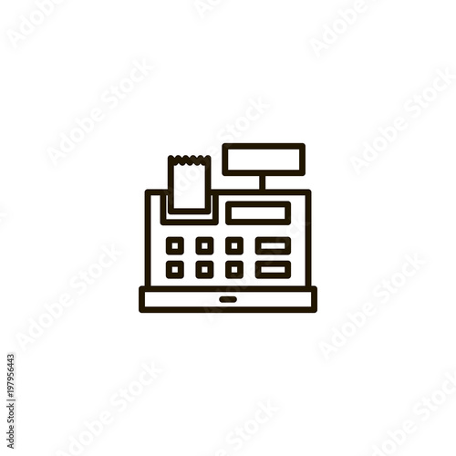 cashier icon. sign design