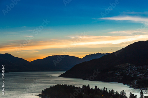 Queenstown in New Zealand. The city of adventure and nature.