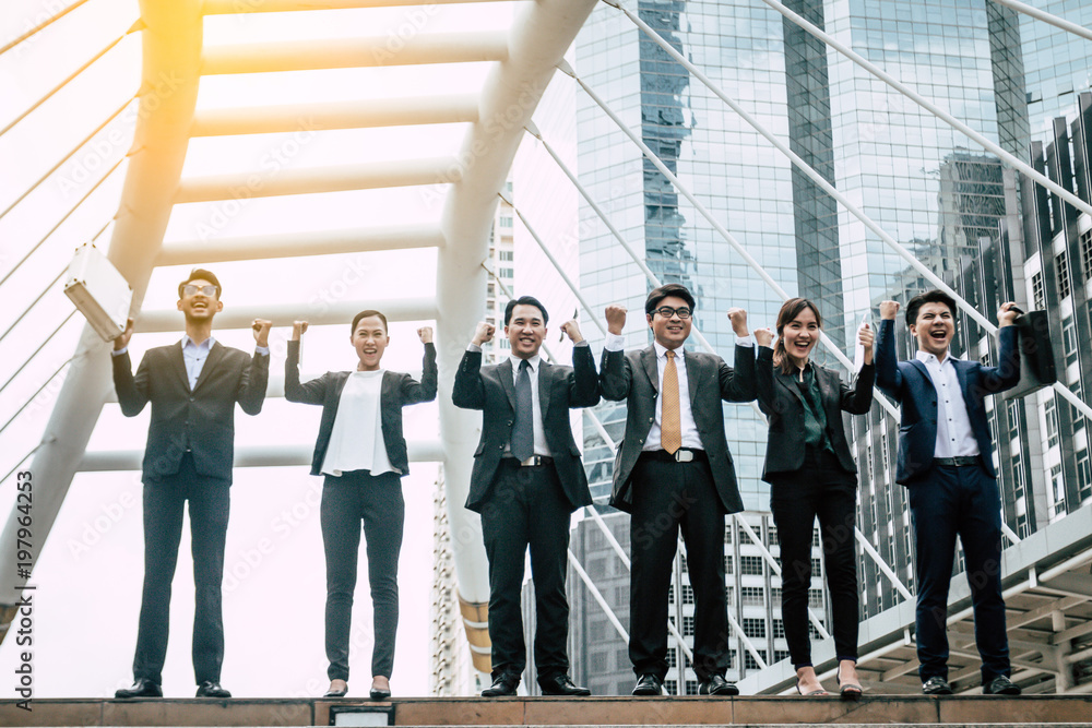 Business Team Celebration Party Success..Business People Success Achievement City Concept Business Team Celebration Party Success..Business People Success Achievement City Concept