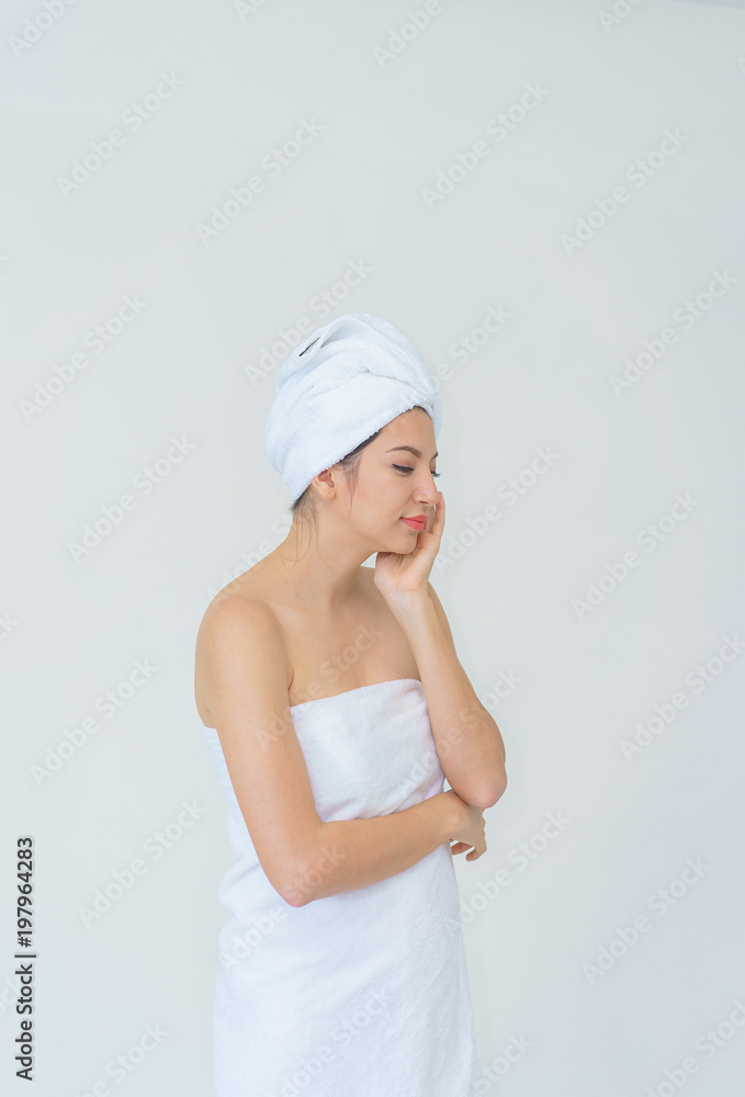 beautiful woman relax in spa salon.spa wellness set.beauty and fashion set.spa and wellness center.massage line face beautiful woman relax in spa salon.spa wellness set.beauty and fashion set.spa and wellness center.massage line face