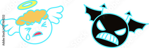 Fighting Mini Angel and Mini Demon 1
