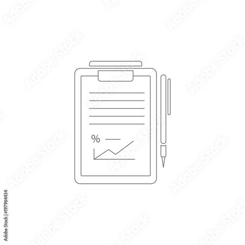 paper and pen icon. Simple element illustration. paper and pen symbol design template. Can be used for web and mobile