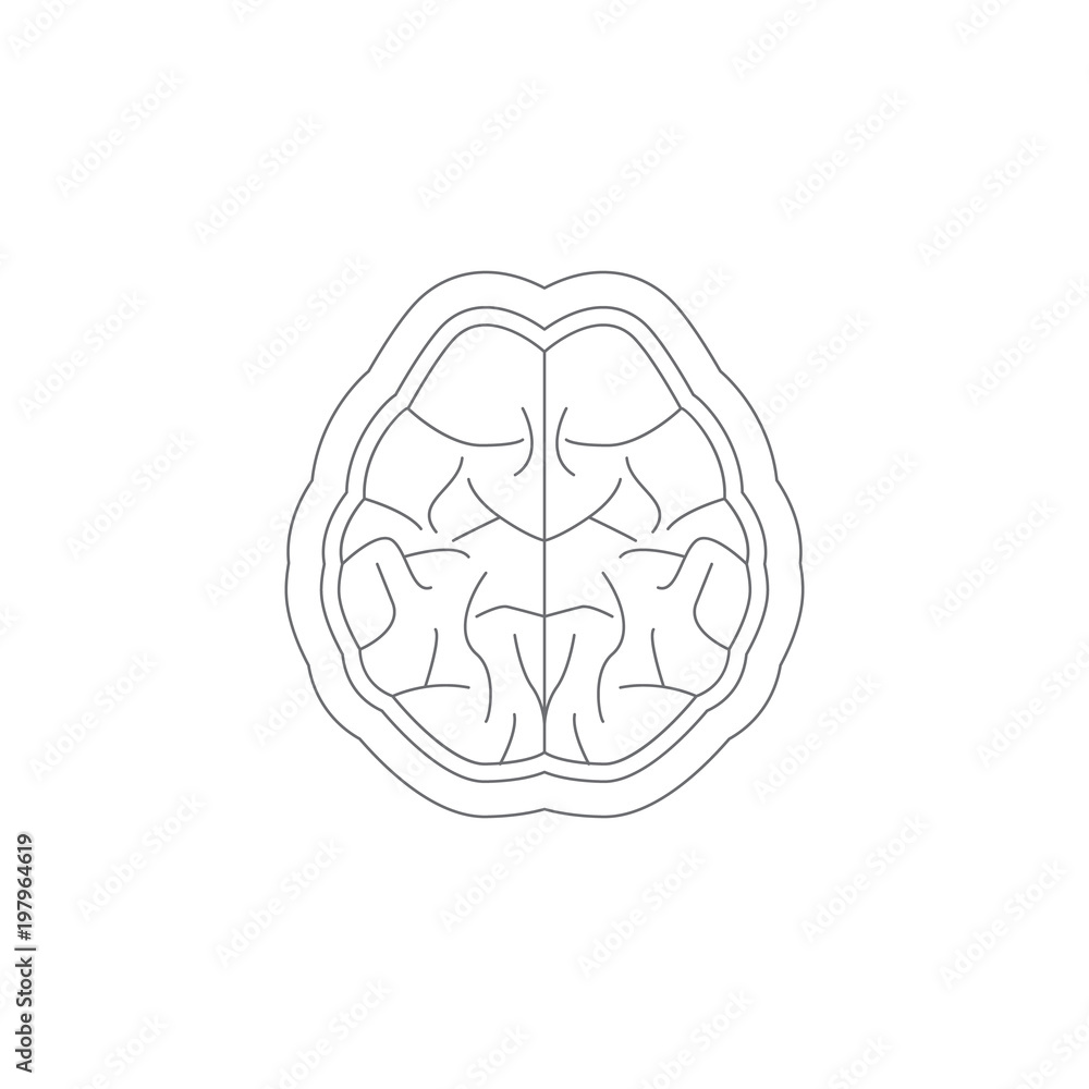 Brain icon. Simple element illustration. Brain symbol design template. Can be used for web and mobile Brain icon. Simple element illustration. Brain symbol design template. Can be used for web and mobile