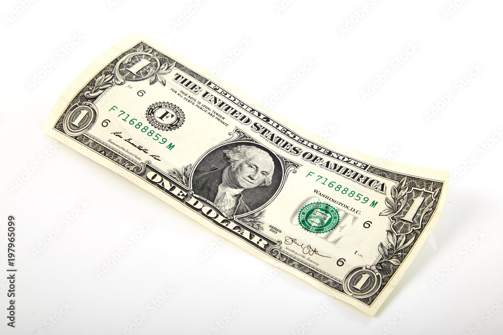 One dollar bil banknote One dollar bil banknote
