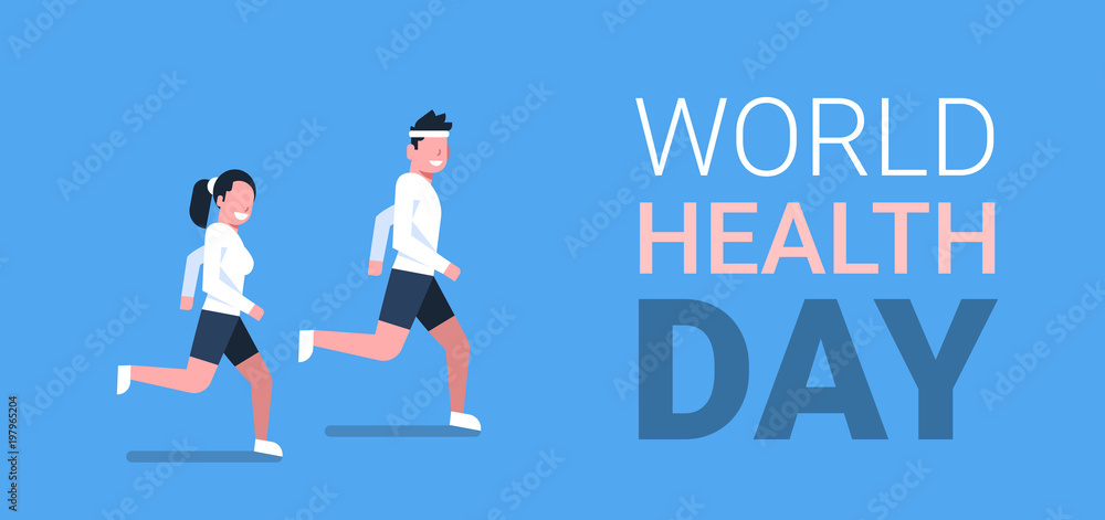 World Health Day Poster With Couple