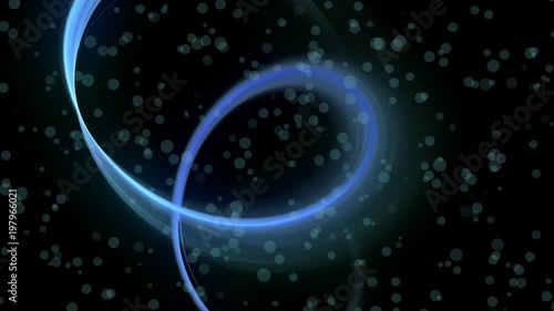 Wallpaper Mural Blue circular motion with dots of light as a metaphor of speed and power, wavy flowing energy on white background, animation, 30fps, HD1080, seamless loop Torontodigital.ca