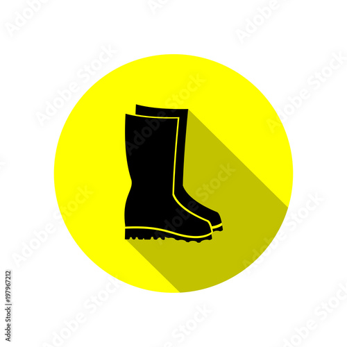 Rubber boots icon