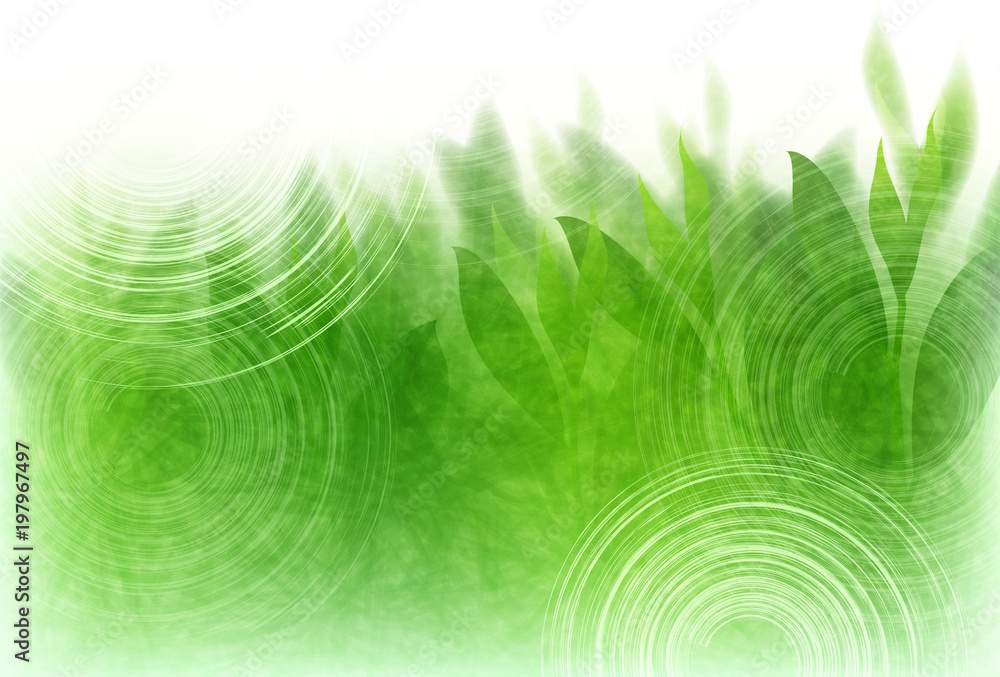 Fototapeta premium Tło wiosna zielona herbata