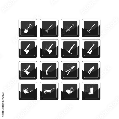 Tools icon. Flat vector icon set