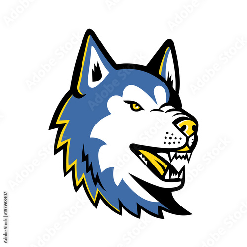 Siberian Husky Dog Mascot