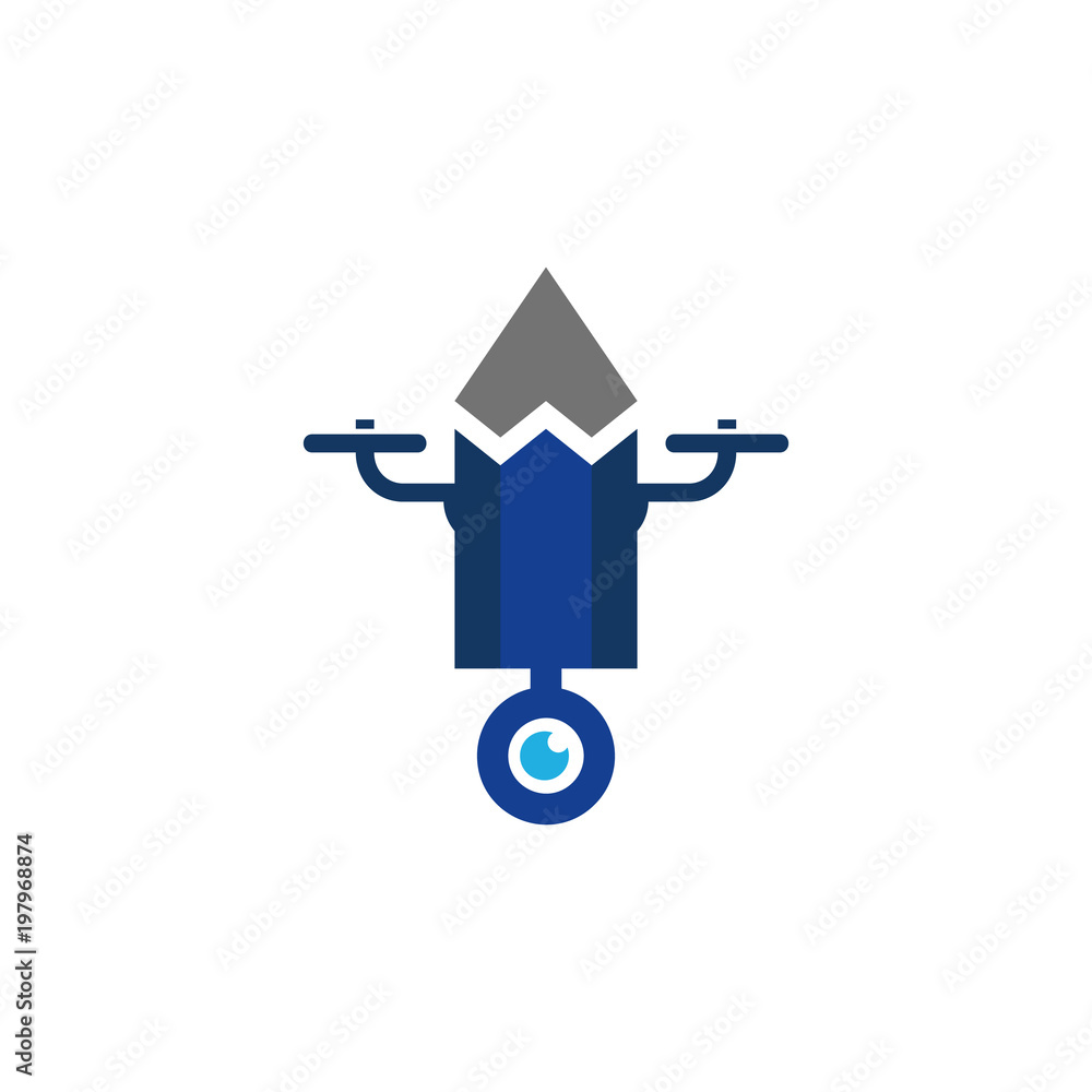 Drone Pencil Logo Icon Design Drone Pencil Logo Icon Design
