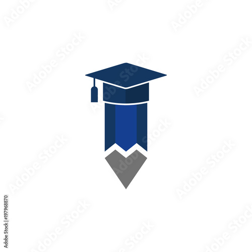 Education Pencil Logo Icon Design