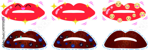 Healthy Lips face illustration