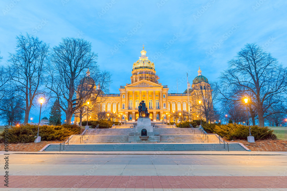 Fotografie State Capitol in Des Moines, Iowa