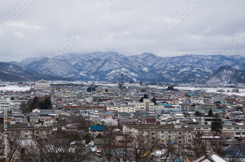 small town in the mountain