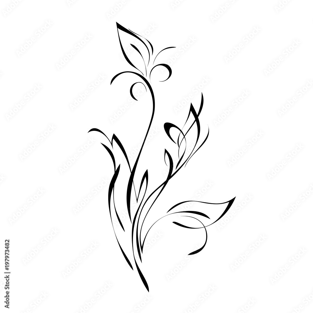 ornament 237. abstract flower with leaves ornament 237. abstract flower with leaves