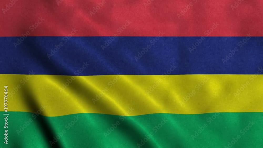 4K Seamless Loopable Flag of Mauritius 4K Seamless Loopable Flag of Mauritius