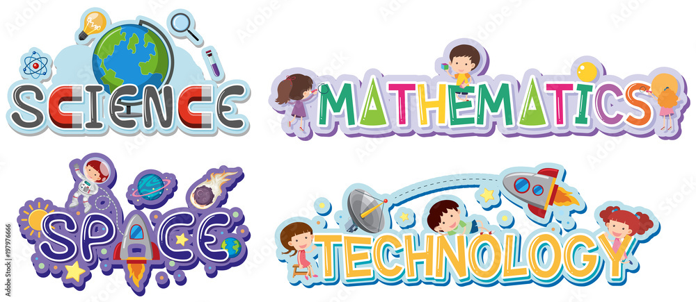 Logo design for school subjects