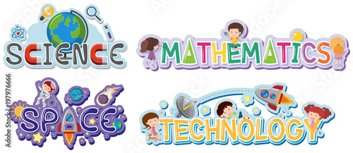 Logo design for school subjects