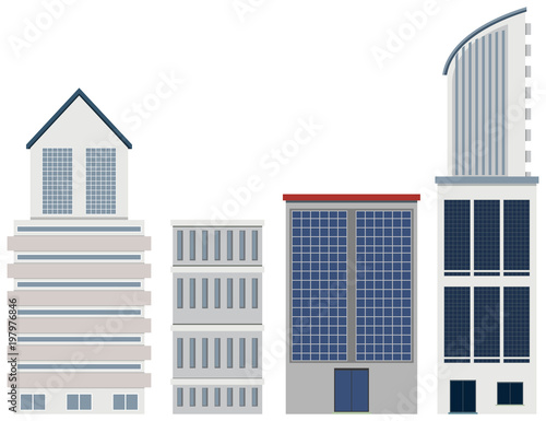 Buildings in different design © brgfx