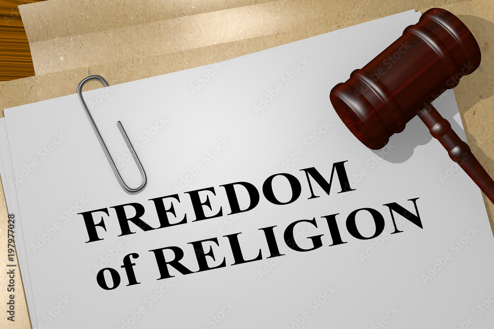 Wall Mural FREEDOM of RELIGION concept