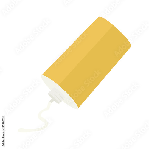 日焼け止めクリームの容器のイラスト