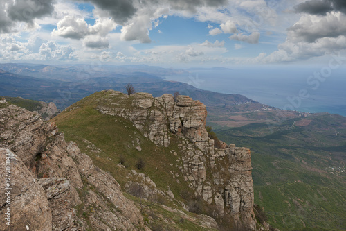 Summer landscape of the southern Crimea RUSSIA.