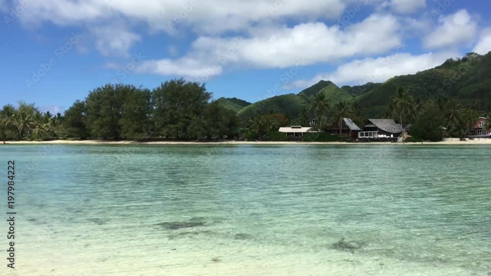 Landscape view of Muri Lagoon in Rarotonga Island, Cook Islands. Landscape view of Muri Lagoon in Rarotonga Island, Cook Islands.