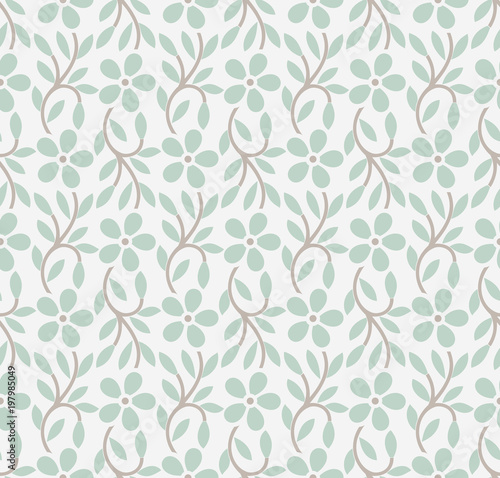 Seamless cute floral pattern