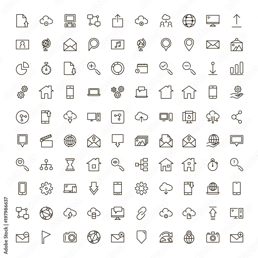 Web flat icon Web flat icon