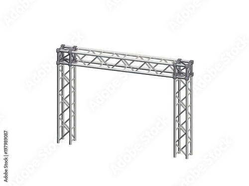 Truss construction. Isolate...
