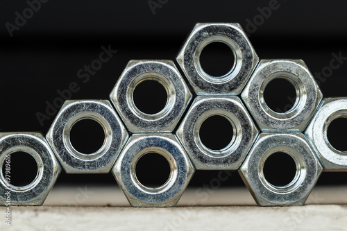 Many hex nuts © chloton